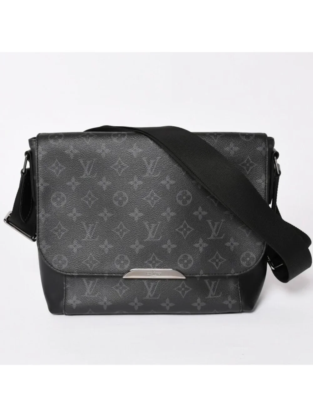 Louis Vuitton Messenger PM Explorer Monogram Black Eclipse Silver